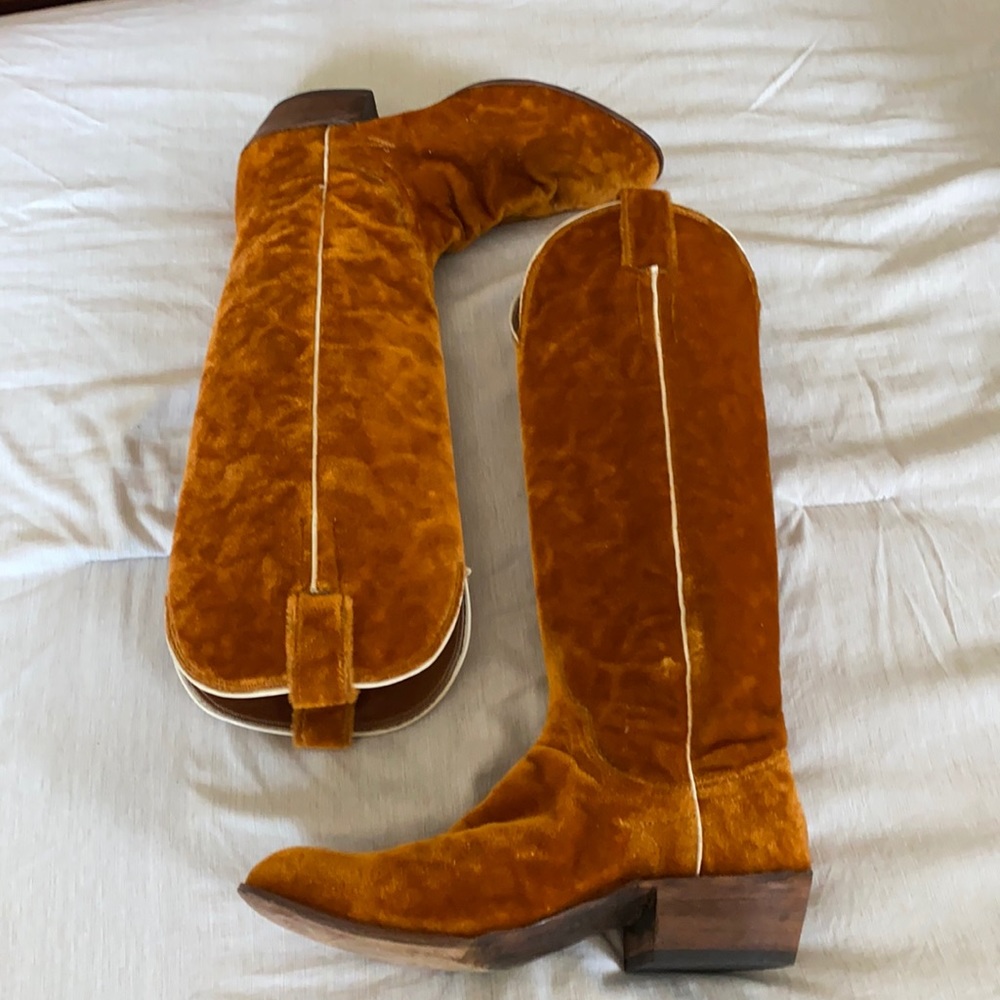 ONE OF A KIND! Custom Velvet Cowboy/Cowgirl Boots